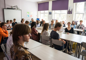 Uczestnikami spotkania byli uczniowie klas dwujęzycznych